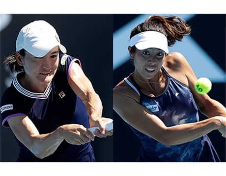 青山/ 柴原組、快勝で全豪16強へ