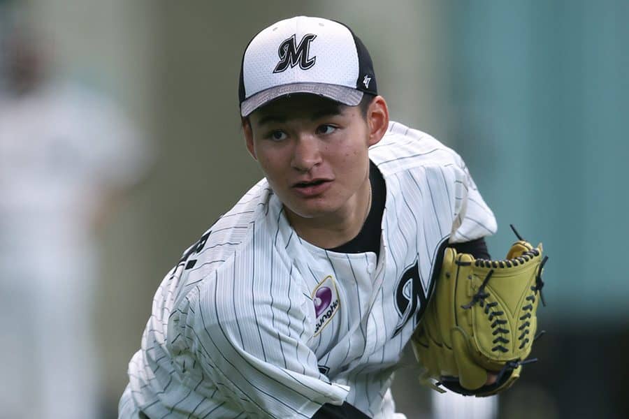 浮き上がる快速球「ビタビタたまらん」　1軍未登板のブレーク候補は「フォーム則本」