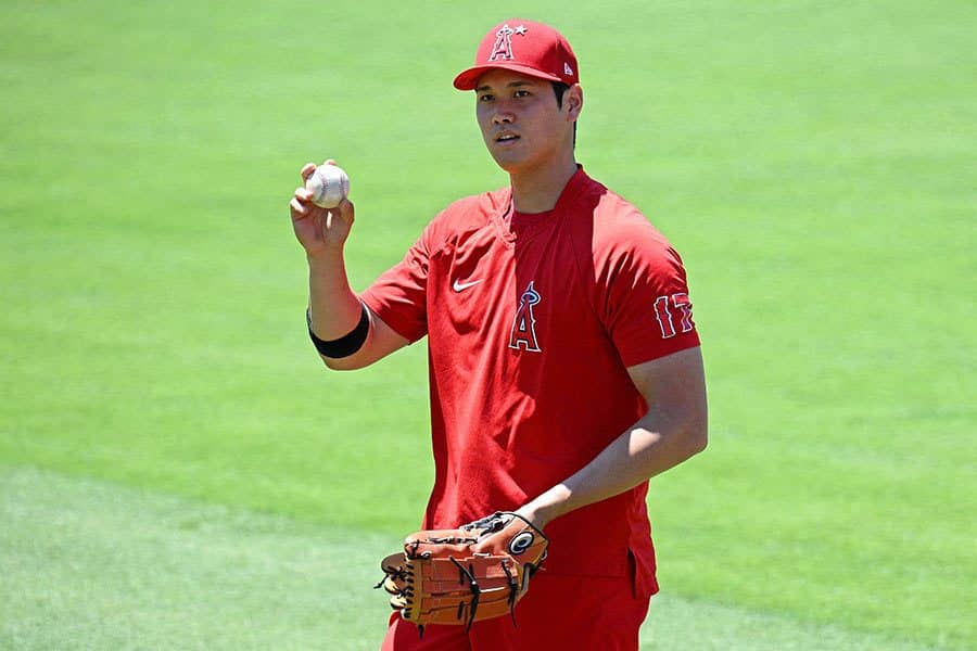 【MLB】大谷翔平が“ド迫力”ブルペン「速い！」　速球と見分けつかず…魔球は「打たれへん」