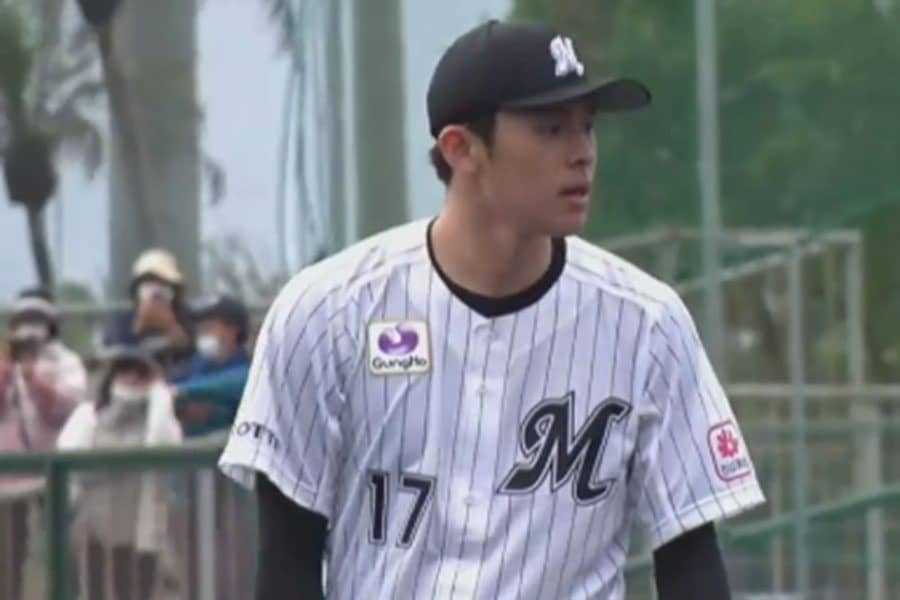 膝元ぶち込む弾丸「誰が打てんねん」　朗希vs村上…いきなり160キロに騒然「エグすぎ」