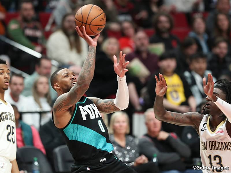 デイミアン・リラードがMJ超えの記録達成…今シーズン13回目の40得点ゲーム