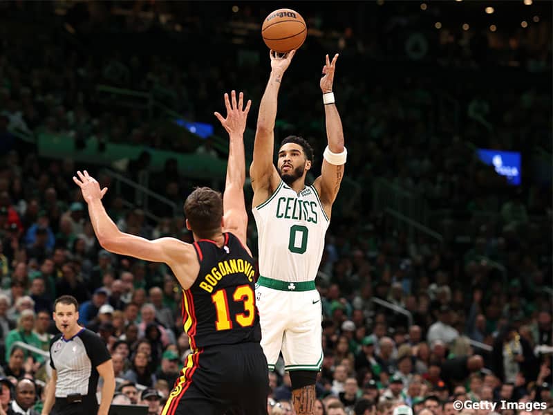 セルティックスがホークスに連勝…テイタムが29得点、チーム全体の3P成功率は45.5％