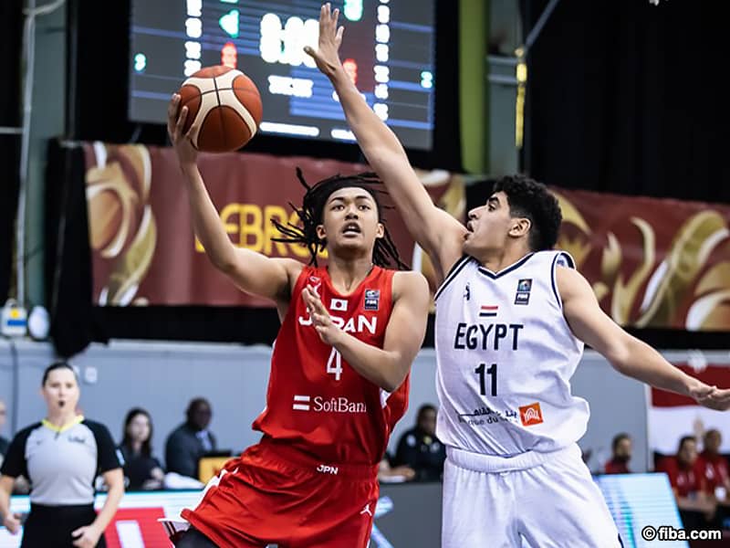 U19日本代表がワールドカップ初白星…ジェイコブス晶が25得点挙げエジプト下す