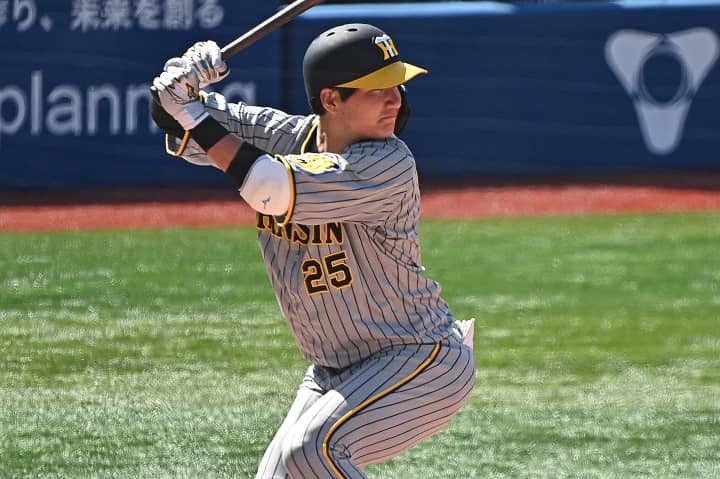 元阪神タイガース渡邉諒選手実使用バット1本 内容の濃い3安打だった」今季初猛打賞の阪神・渡邉諒の打撃を球団OBが
