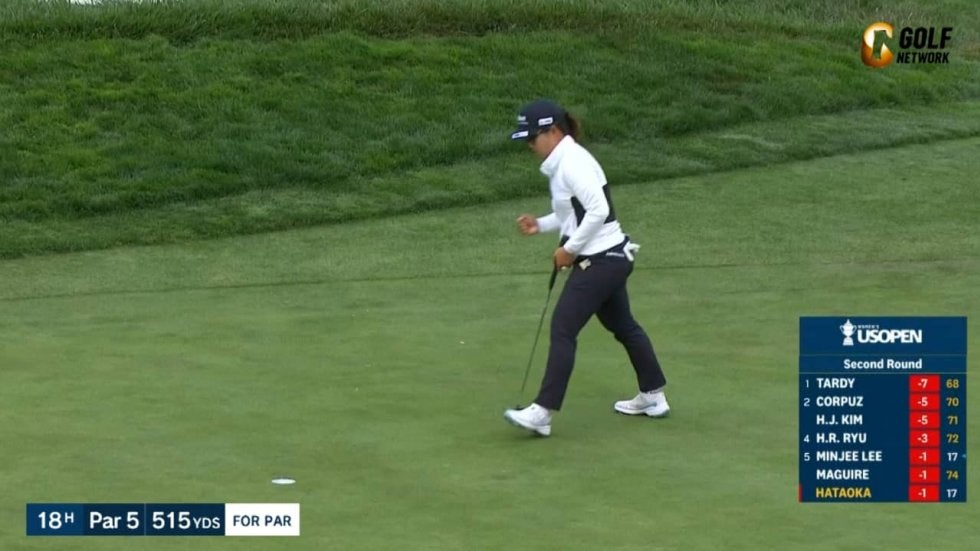 【動画】畑岡奈紗は6打差5位　6番パー5は絶妙なアプローチからバーディ