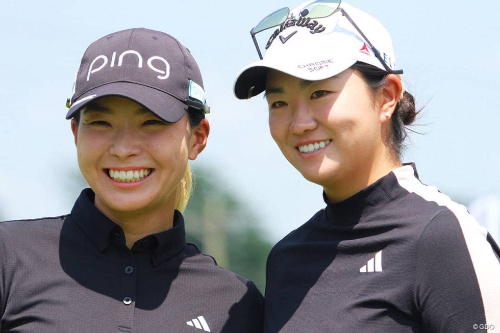 超大物新人とファーストコンタクト 渋野日向子はローズ・チャンと練習ラウンド