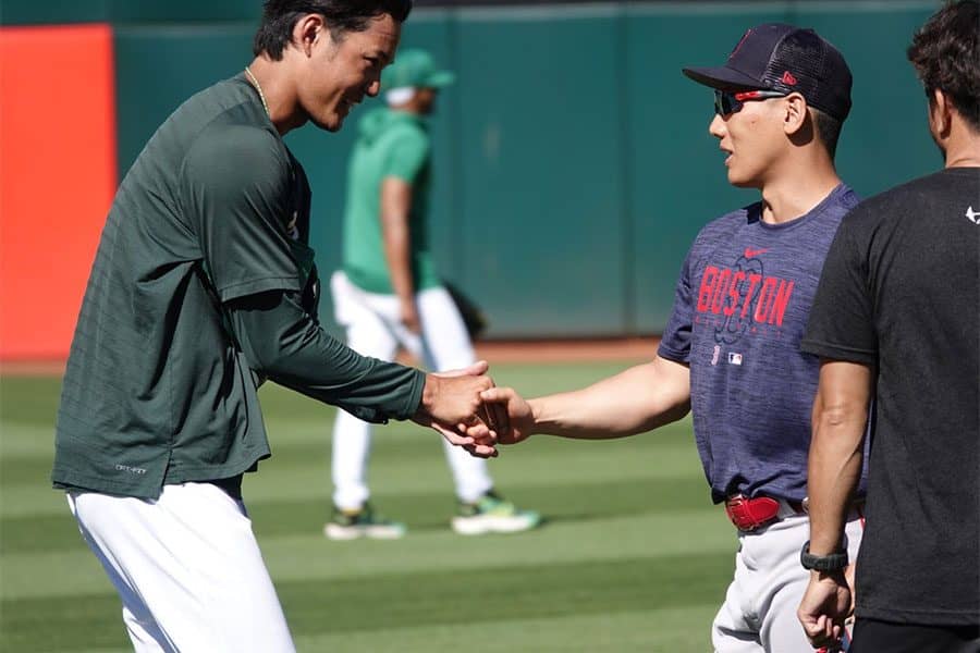 【MLB】吉田正尚、藤浪晋太郎の英語力に衝撃　流暢なトークに「発音も上手」、思い出す半年前