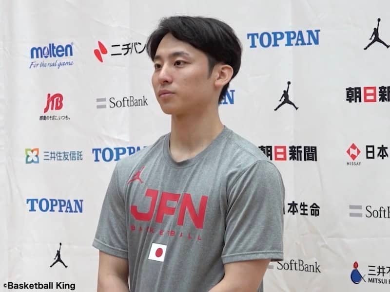 完全復帰で代表合宿に臨む河村勇輝…渡邊雄太の合流により「雰囲気が一段と良くなった」