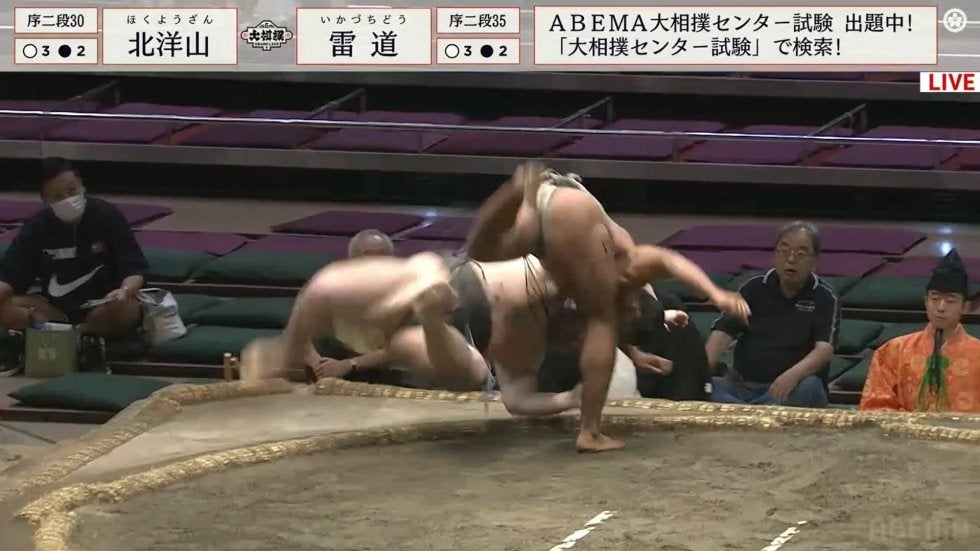 イケメンで柔術家タイプのスター候補がいた 序二段・雷道の逆転技がすごい「あそこから勝てる？」「身体能力で逆転」