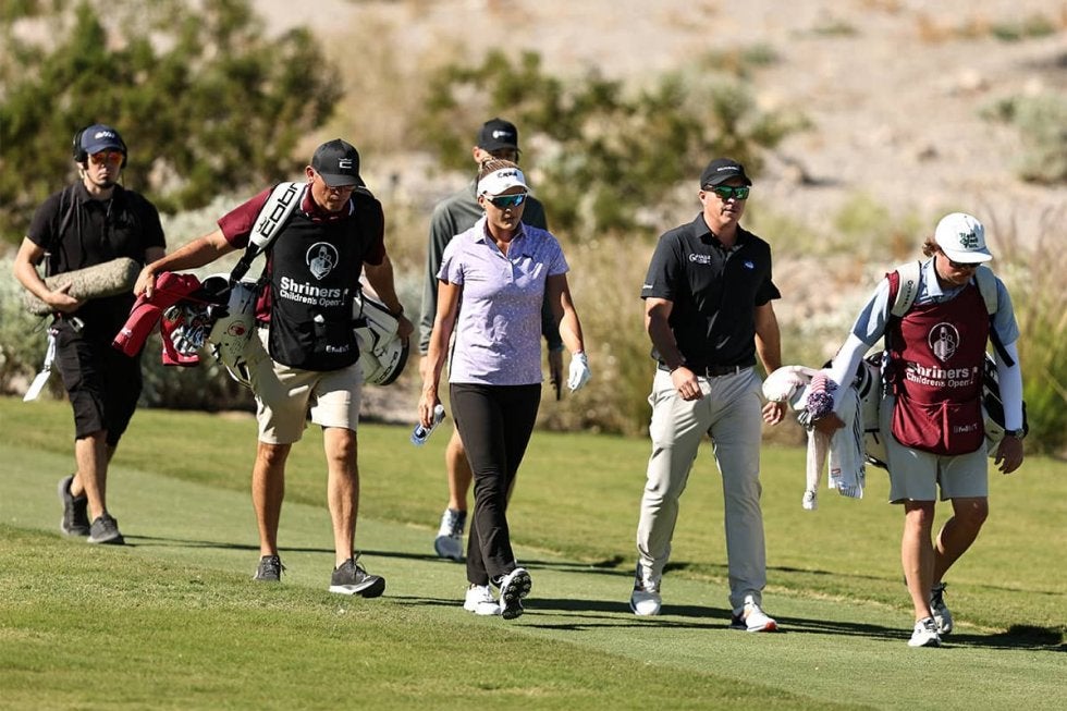 PGAツアーデビューしたレキシー・トンプソンの個性的なセットアップ