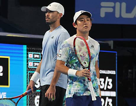 西岡/マクラクラン組 4強ならず