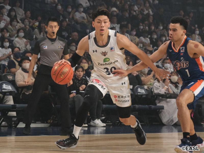 琉球が延長突入の接戦に敗れEASL2勝2敗…ローや今村が攻撃けん引も敵地で踏ん張りきれず