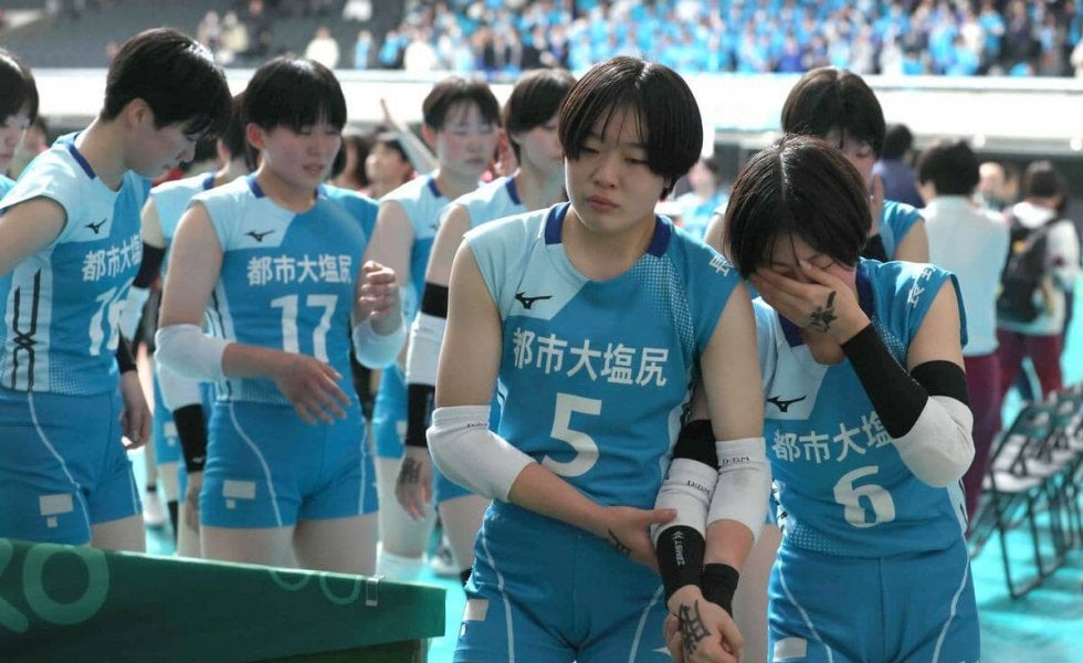 春高バレー 女子の都市大塩尻はフルセットで涙…インターハイ準