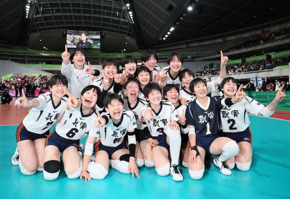 春高バレー　就実、２大会ぶり５度目Ｖ　エース福村がＭＶＰ「最高の舞台で最高の結果」 | バーチャル春高バレー