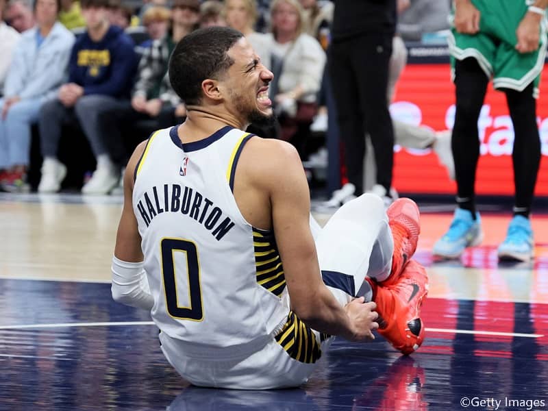 ペイサーズのオールスターガード、タイリース・ハリバートンが約2週間の離脱