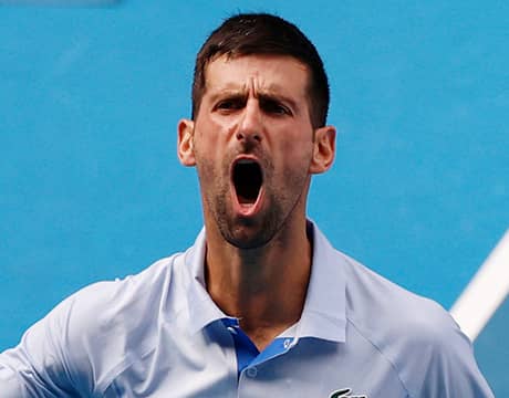 ジョコ全豪33連勝、歴代最多タイに