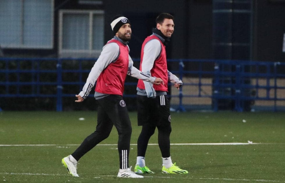 神戸と対戦のインテル・マイアミが前日トレーニング！内転筋に不安のメッシやスアレスもフルメニューを消化