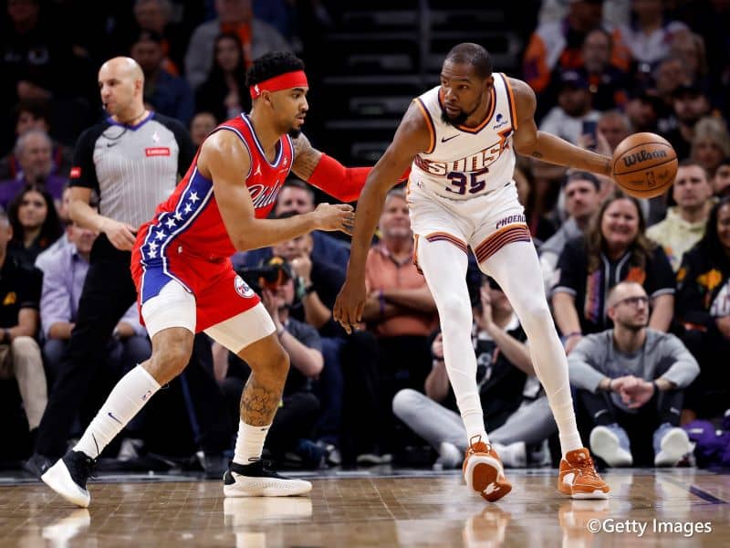 ケビン・デュラント、シクサーズ戦で通算得点記録歴代8位に浮上…シャックからも祝福