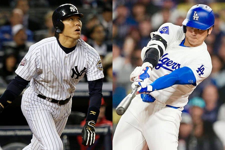 大谷翔平と松井秀喜の“決定的違い” 「53/85」…長距離砲で異なる分布図