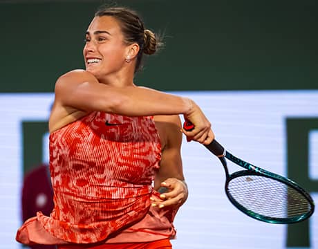 全豪OP女王サバレンカ 盤石の初戦突破