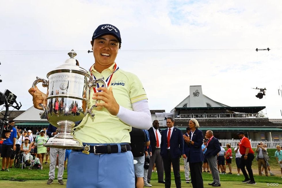 笹生優花が涙の「全米女子OP」2勝目 日本人初のメジャー複数V 渋野2位