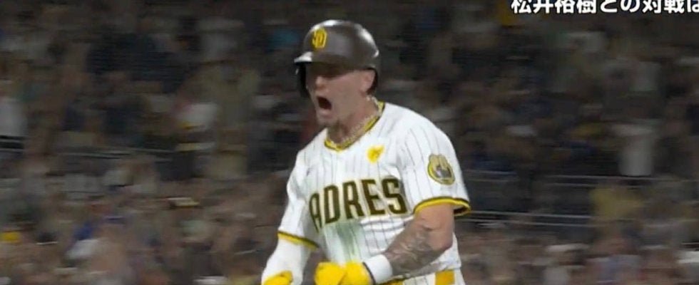 ドジャースに一体、何が起きた…？ 9回裏“劇的同点弾”で異変が起きた…！？ 打ったバッターの様子がおかしくなる「興奮しすぎw」「ハンパない」