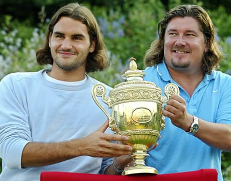 フェデラー四大大会初V時のコーチが死去