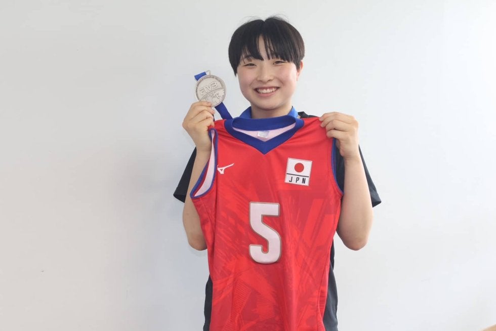 身長168㎝の中山沙也（金蘭会高）が驚きのベストOH賞　「やっぱりレベルが高い」先輩とさらに高みへ【2024女子U17世界選手権大会】