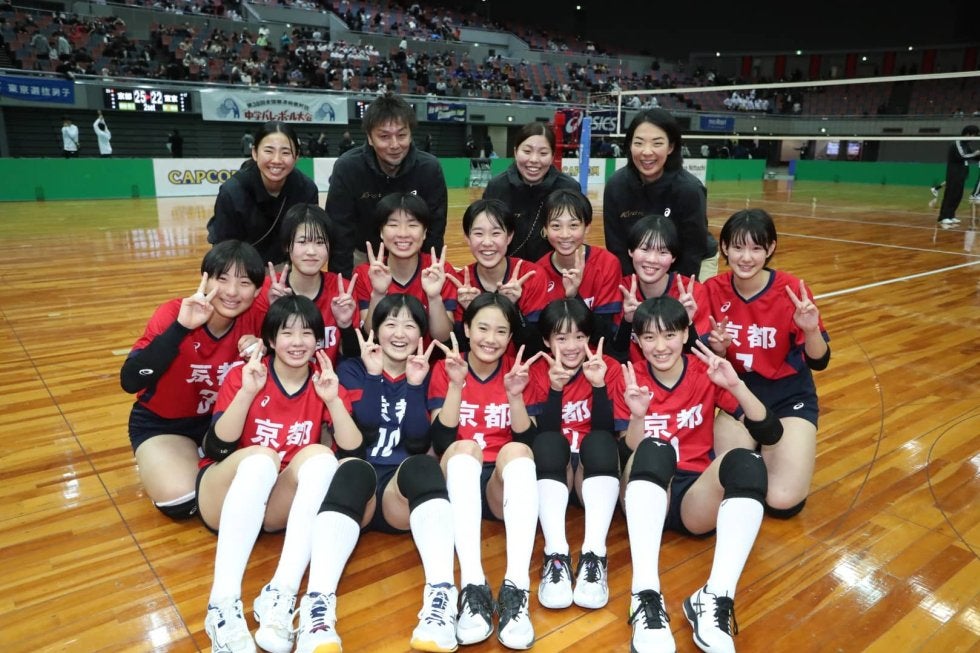 JOC京都選抜　女子バレーボール　ユニフォーム　上下セット 女子は京都、男子は東京が優勝【JOCジュニアオリンピックカップ