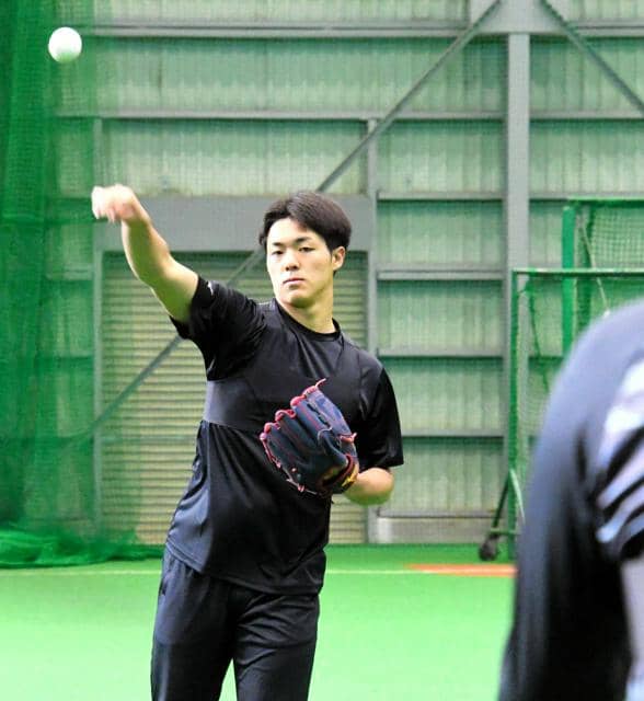 日本ハムの新人自主トレ開始　ドラ1柴田投手「スムーズに動けた」