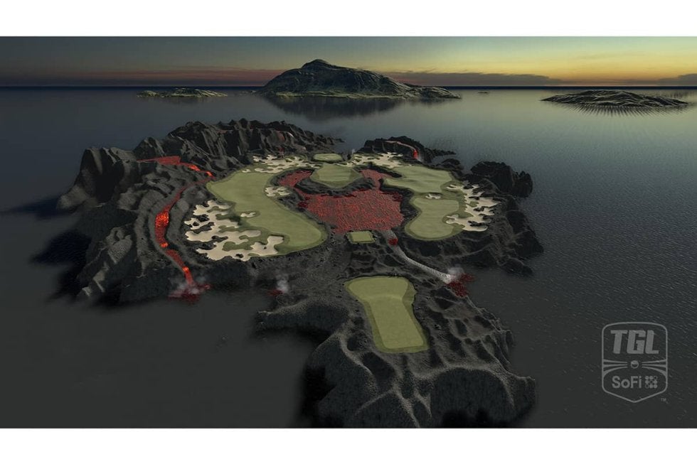 マグマに三角フェアウェイ…TGLはバーチャル空間ならではの奇怪コース