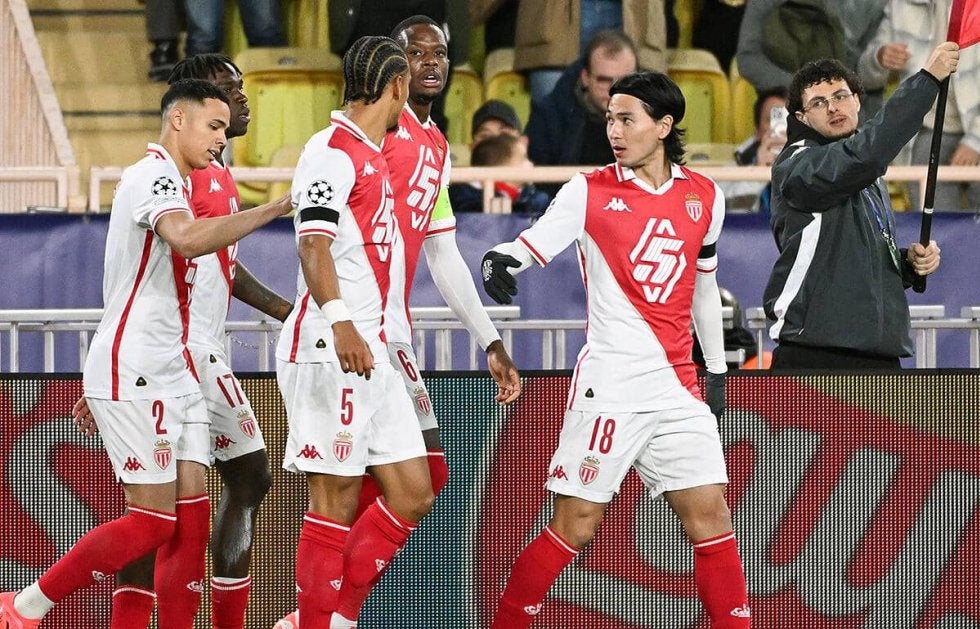 モナコが難敵アストン・ビラ撃破で2025年初白星！　スタメン南野拓実は前後半にチャンスに関与【CL】