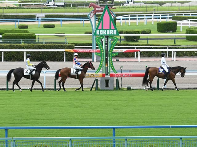 小倉競輪場と小倉競馬場のえんぴつ さむ 