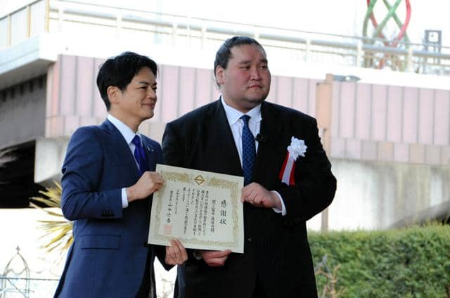 照ノ富士親方が寄贈した相撲場お披露目　「横浜から将来の横綱を」