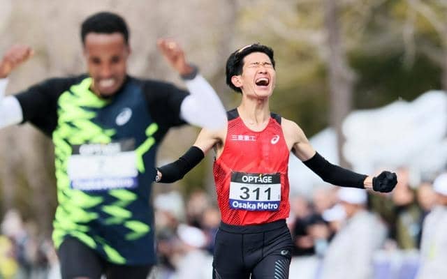 近藤亮太が初マラソン日本最高記録で2位　大阪マラソン
