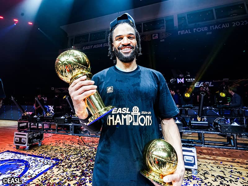 EASL初制覇の広島ドウェイン・エバンスが「ファイナル4」MVPを獲得