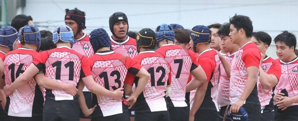 イングランド遠征を控えたラグビー高校日本代表、U23日本代表候補と合同練習