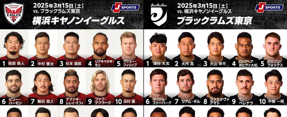 ともに連勝を狙うイーグルスとブラックラムズ。デクラークとペレナラのSH対決も火花が散る