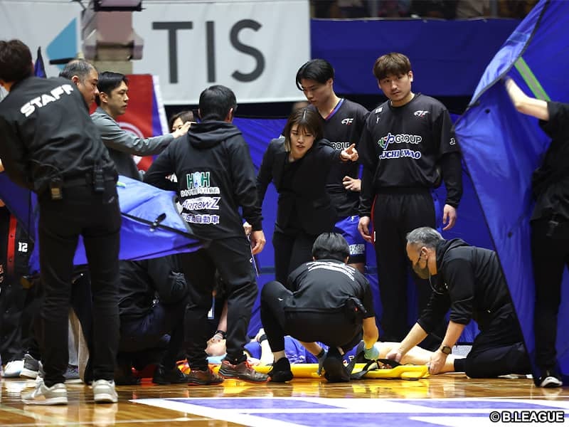 FE名古屋の中村浩陸が全治未定の「頸椎捻挫」で離脱…26日・三河戦で負傷交代