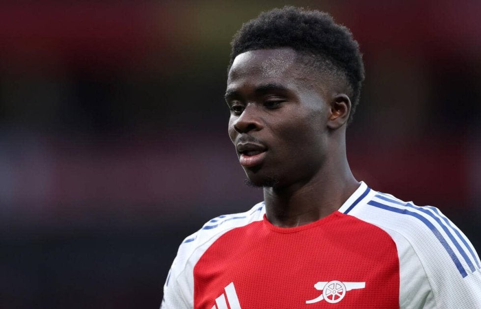 サカがハムストリング断裂の大ケガから3カ月の離脱を経てフルアム戦で復帰か