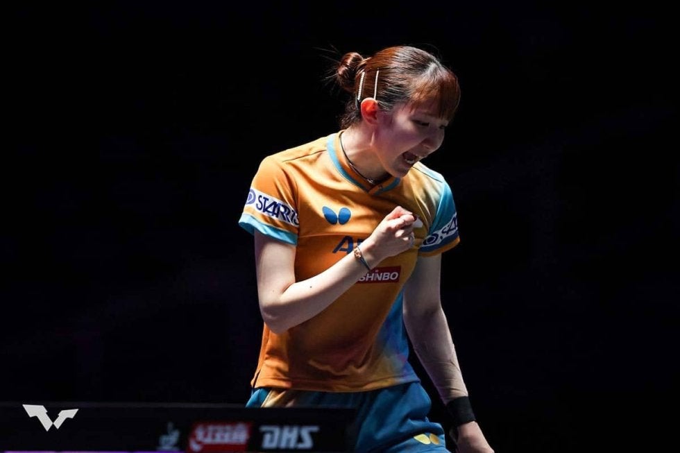 早田ひな、サウスポー対決に勝利でグループリーグ突破　張本美和、大藤沙月に続き決勝T進出を確定【ITTF男女ワールドカップ】