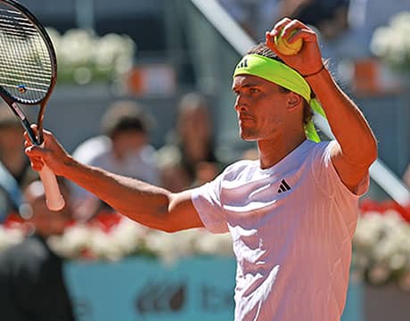 A・ズべレフ 逆転勝ちで16強入り