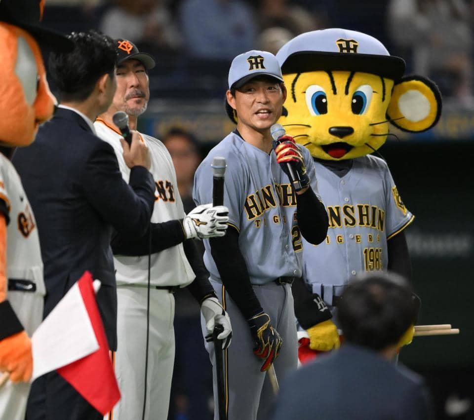 桧山氏と小笠原氏がレジェンド打撃対決