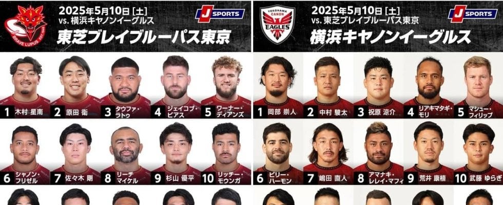 リーグ戦1位を目指す東芝ブレイブルーパス東京、嶋田直人の引退試合を飾りたい横浜キヤノンイーグルスと対戦