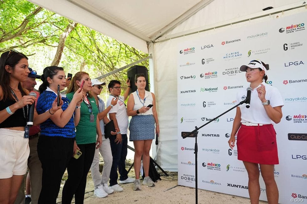 こんなテントで優勝会見？ タイムリミットは1時間…全米女子オープン前哨戦はドタバタだった