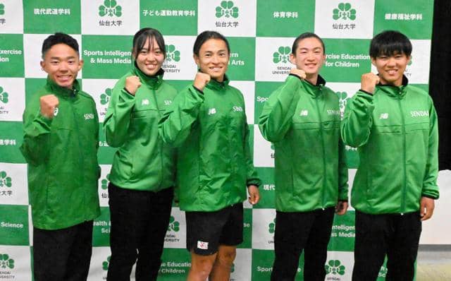 「2連覇を」佐々木ら仙台大の陸上5選手　デフリンピック内定報告