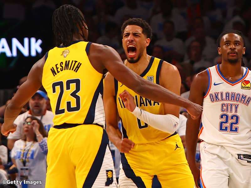 NBAペイサーズ 0番 ハリバートン イースト4位と大健闘のペイサーズを引っ張るタイリース・ハリ