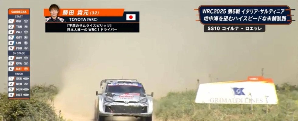 あわや“野犬”に衝突！世界ラリーで起きた珍事…時速140キロで激走中の衝撃シーンに実況も騒然「ビックリしました」