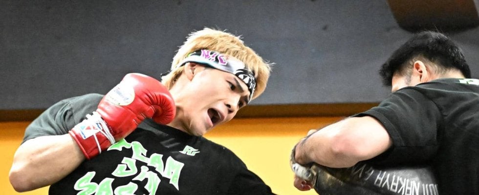 19日世界初挑戦の佐々木尽「自分を超えないといけない」自らの等身大パネル２個破壊　公開練習