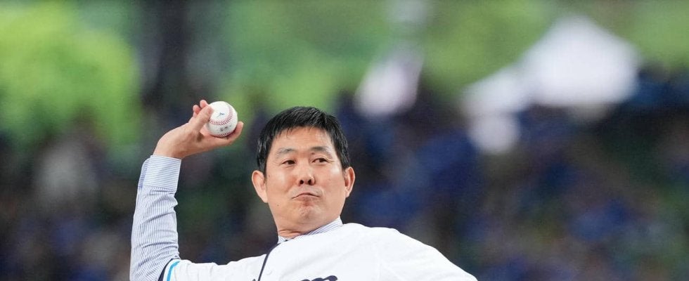 【日本代表】森保一監督が西武－中日戦で始球式「完全に暴投になってしまいました」もノーバウンド